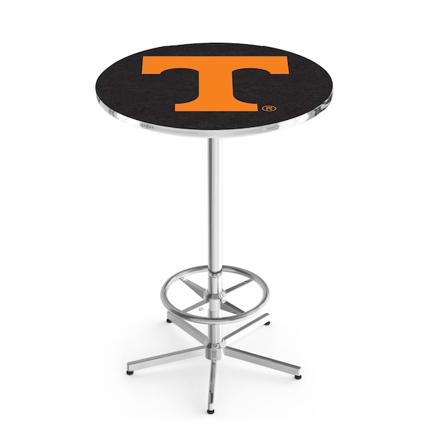 Holland Bar Stool Co 42" Chrome Tennessee Pub Table, 36" dia. Top - L216C4236TENNES
