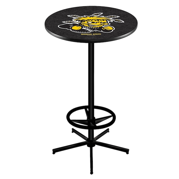Holland Bar Stool Co 42" Black Wichita State Pub Table - L216B4228WICHST