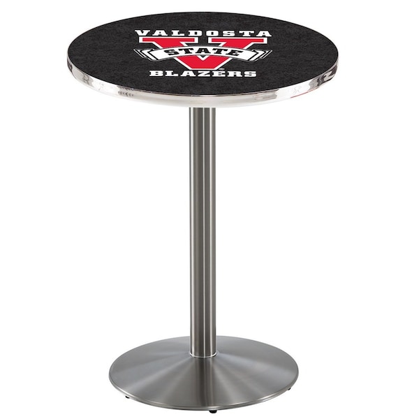 Holland Bar Stool Co 42" Stainless Steel Valdosta State Pub Table, 36" dia. Top - L214S4236VALDST