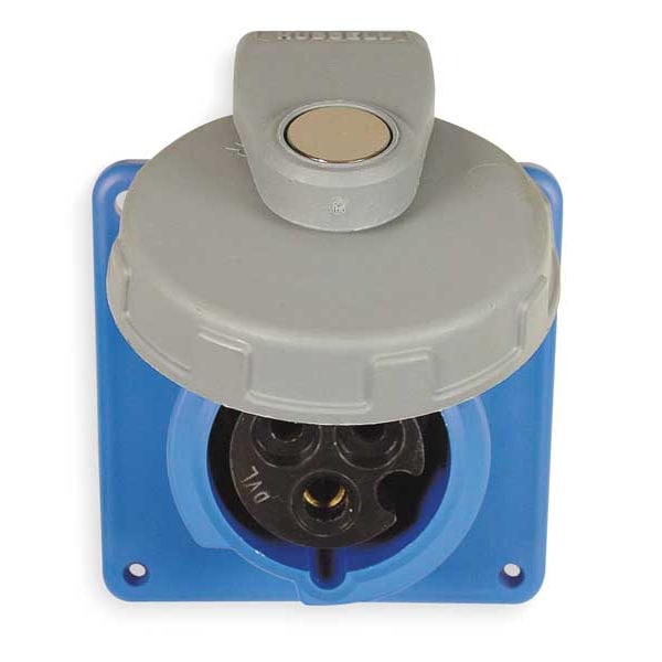 Hubbell IEC Pin and Sleeve Receptacle, 20A, 250V - HBL320R6W