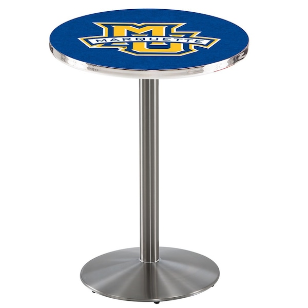 Holland Bar Stool Co 42" Stainless Steel Marquette Pub Table - L214S4228MRQTTE