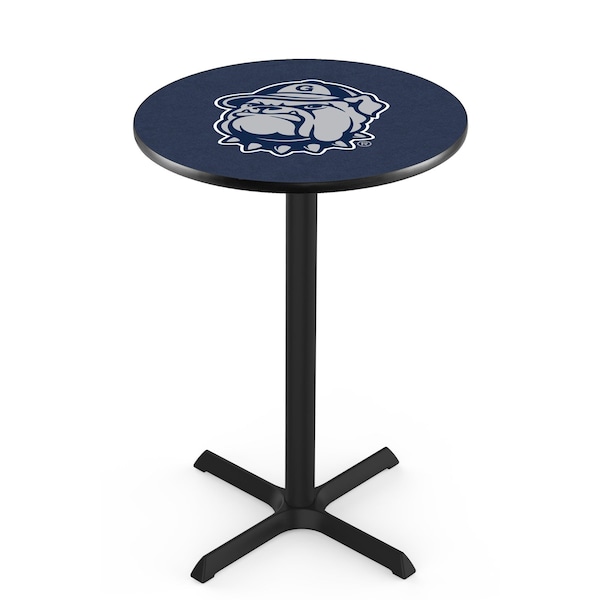 Holland Bar Stool Co 36" Blk Wrinkle Georgetown Pub Table, 36" dia. Top - L211B3636GRGTWN