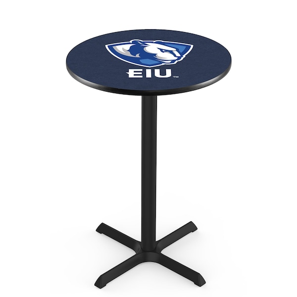 Holland Bar Stool Co 36" Blk Wrinkle Eastern Illinois Pub Table, 36" dia. Top - L211B3636EASTIL