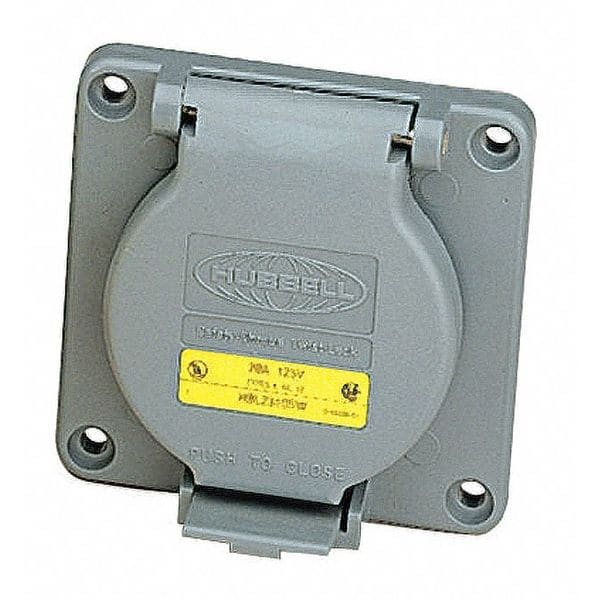 Hubbell 50A Flanged Inlet Single Receptacle 3P 4W 125/250V - HBL6375S
