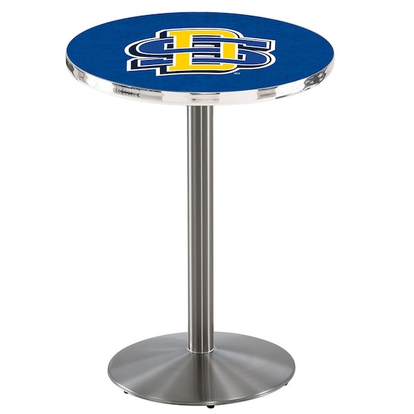 Holland Bar Stool Co 36" Stainless Steel South Dakota State Pub Table - L214S3628SDAKST