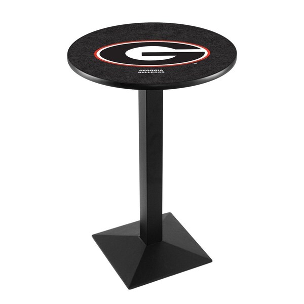 Holland Bar Stool Co 36" Blk Wrinkle Georgia "G" Pub Table, 36" dia. Top - L217B3636GA-G