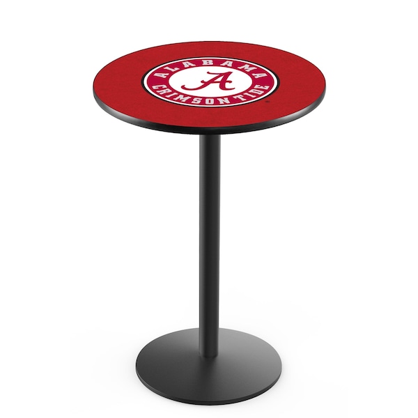 Holland Bar Stool Co 36" Blk Wrinkle Alabama Pub Table - L214B3628AL-A