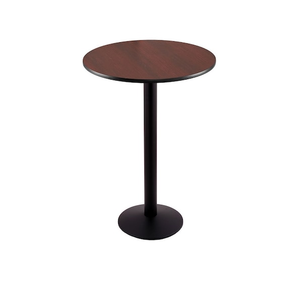 Holland Bar Stool Co 42" 214 Black Table, 24" dia. Top - 214-1642BW24R