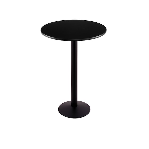 Holland Bar Stool Co 42" 214 Black Table, 24" dia. Top - 214-1642BW24R