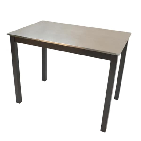 Carolina Chair & Table Co Black Carter Steel Top Bar Table - CF2242B