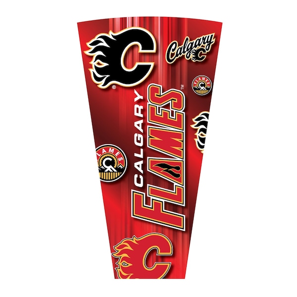 Holland Bar Stool Co Lighted 42" Black Calgary Flames Pub Table - L218B42CALFLA36RCALFLA