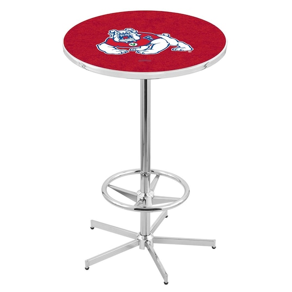 Holland Bar Stool Co 42" Chrome Fresno State Pub Table - L216C4228FRESST