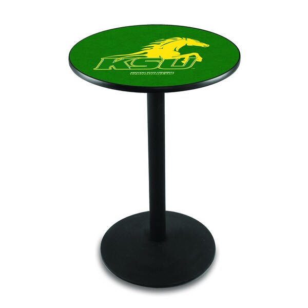 Holland Bar Stool Co 36" Blk Wrinkle Kentucky State University Pub Table - L214B3628KYSTUN