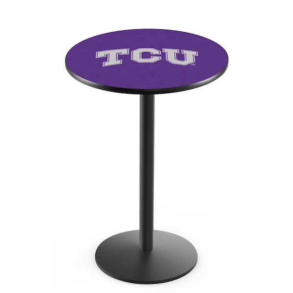 Holland Bar Stool Co 36" Blk Wrinkle TCU Pub Table - L214B3628TEXCHR