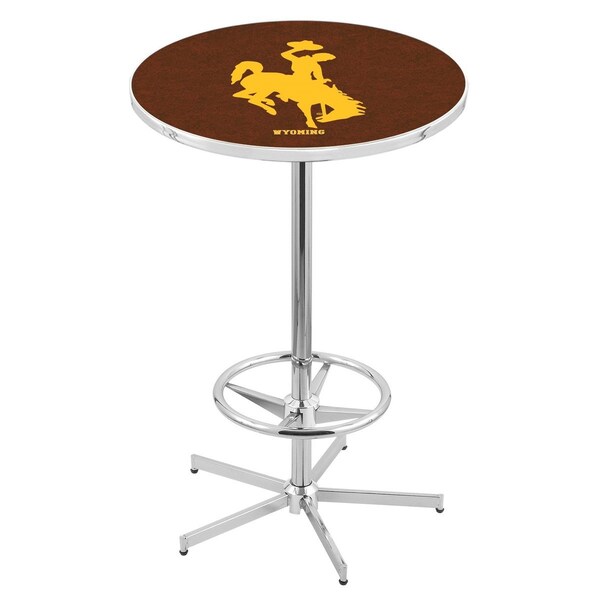 Holland Bar Stool Co 42" Chrome Wyoming Pub Table, 36" dia. Top - L216C4236WYMNG