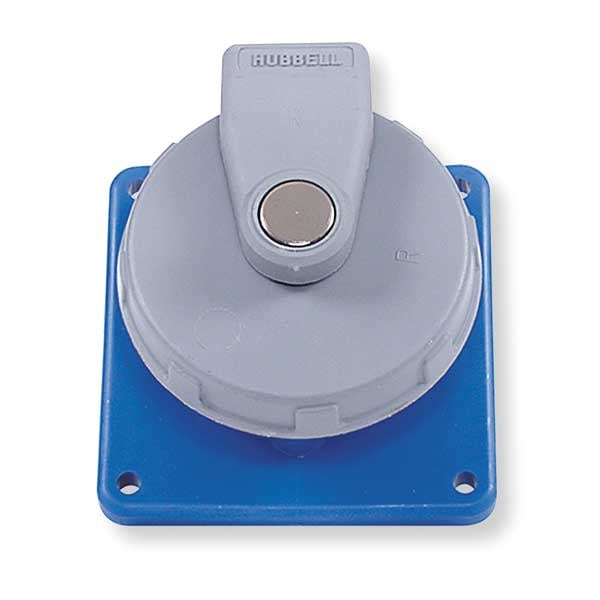 Hubbell IEC Pin and Sleeve Receptacle, 20A, 250V - HBL420R9W