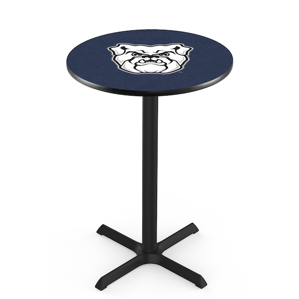 Holland Bar Stool Co 36" Blk Wrinkle Butler University Pub Table, 36" dia. Top - L211B3636BUTLER