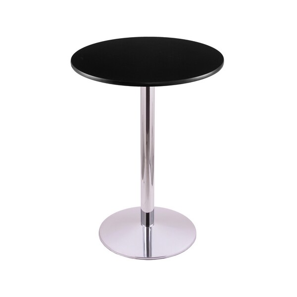 Holland Bar Stool Co 42" 214 Chrome Table, 30" dia. Top - 214-2242CH30R