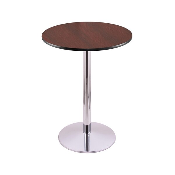 Holland Bar Stool Co 42" 214 Chrome Table, 30" dia. Top - 214-2242CH30R