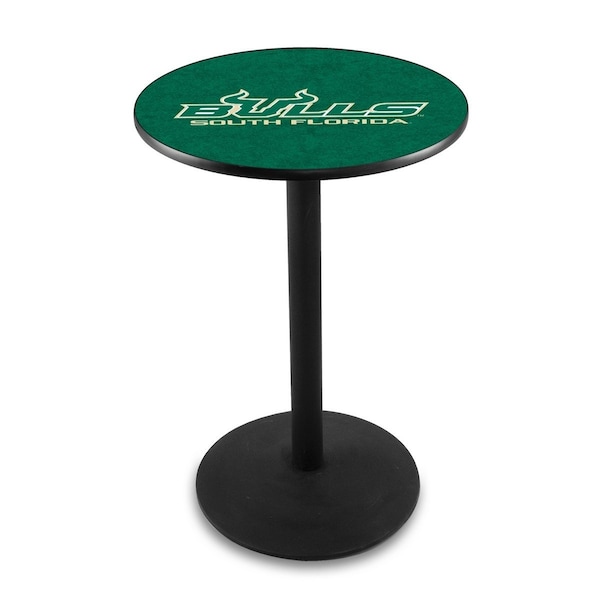 Holland Bar Stool Co 36" Blk Wrinkle South Florida Pub Table, 36" dia. Top - L214B3636SOUFLA