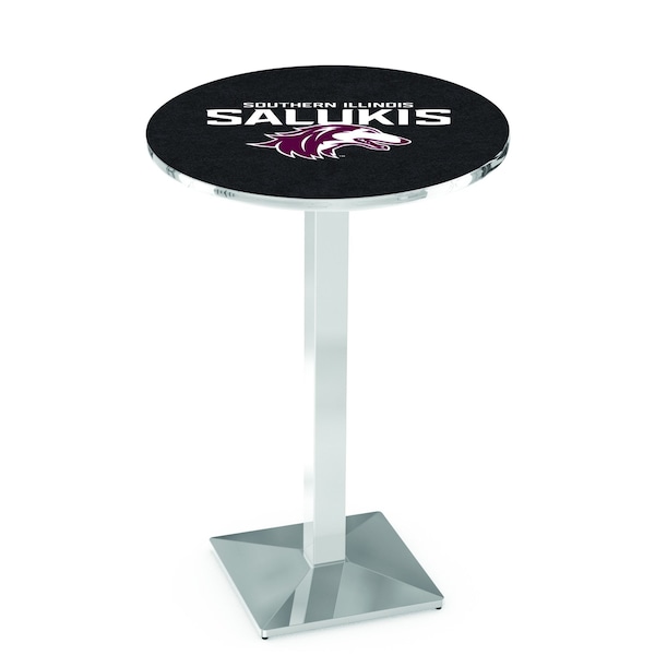 Holland Bar Stool Co 42" Chrome Southern Illinois Pub Table, 36" dia. Top - L217C4236SOUILL