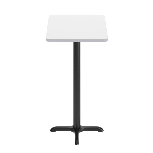 Flash Furniture Rectangle 30 in L, 24 in W, White - XU-WHTB-2430-T2222B-GG