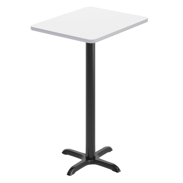 Flash Furniture Rectangle 30 in L, 24 in W, White - XU-WHTB-2430-T2222B-GG