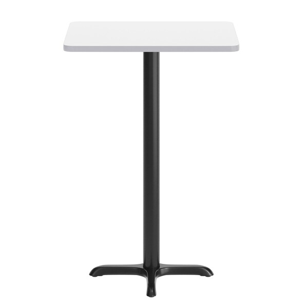 Flash Furniture Rectangle 30 in L, 24 in W, White - XU-WHTB-2430-T2222B-GG