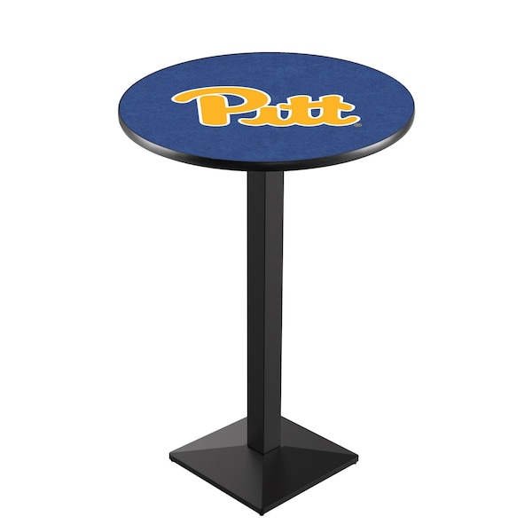 Holland Bar Stool Co 42" Blk Wrinkle Pitt Pub Table, 36" dia. Top - L217B4236PITTSB