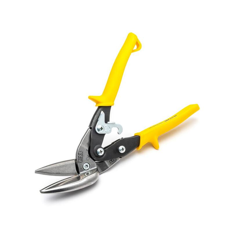 Crescent Wiss 9-1/4 in. Compound Action Straight, Left, and Right Cut Offset Aviation Snip - M8OS