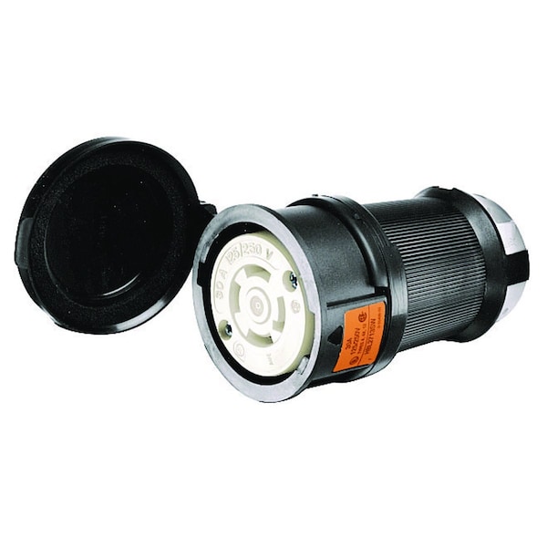 Hubbell 30A Watertight Twist-Lock Connector 3P 4W 125/250VAC L14-30R - HBL2713SW