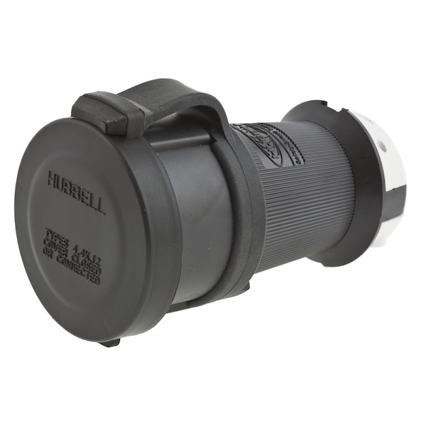 Hubbell 30A Watertight Twist-Lock Connector 3P 4W 125/250VAC L14-30R - HBL2713SW