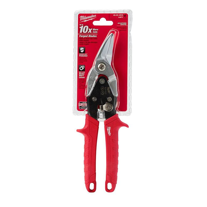 Milwaukee 10 in. Left-Cut Aviation Snips - 48-22-4510