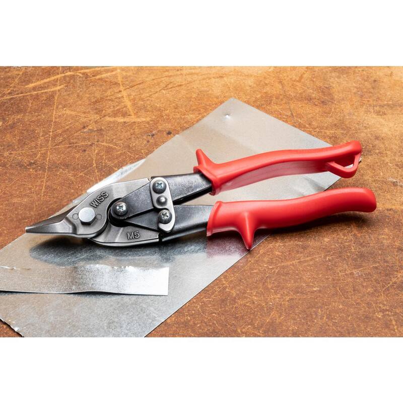 Crescent Wiss 9-1/4 in. Compound Action Straight, Left and Right Cut Bulldog Aviation Snip - M5R