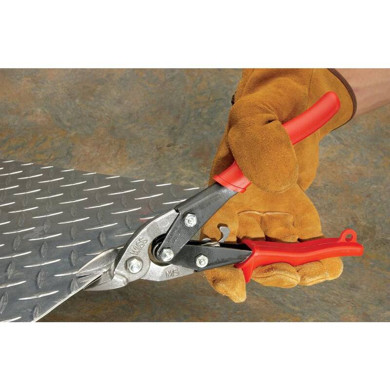 Crescent Wiss 9-1/4 in. Compound Action Straight, Left and Right Cut Bulldog Aviation Snip - M5R