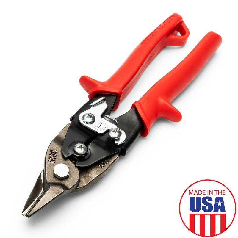 Crescent Wiss 9-1/4 in. Compound Action Straight, Left and Right Cut Bulldog Aviation Snip - M5R