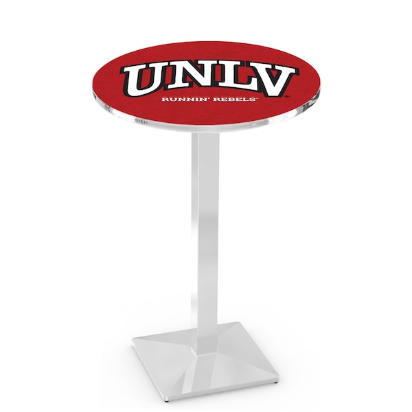 Holland Bar Stool Co 36" Chrome UNLV Pub Table - L217C3628UNEVLV