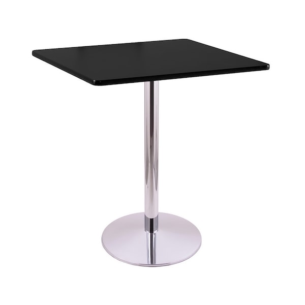 Holland Bar Stool Co 42" 214 Chrome Table, 36" x 36" Square Top - 214-2242CH36SQ