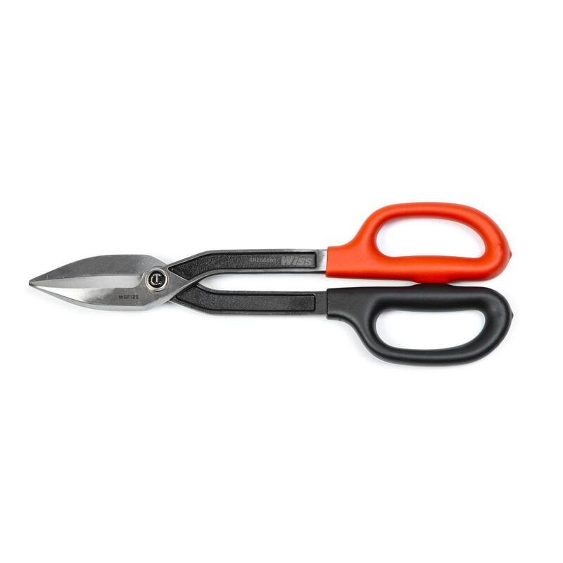 Crescent Wiss 13 in. Straight-Cut Drop Forged Tinner Snips - WDF12S