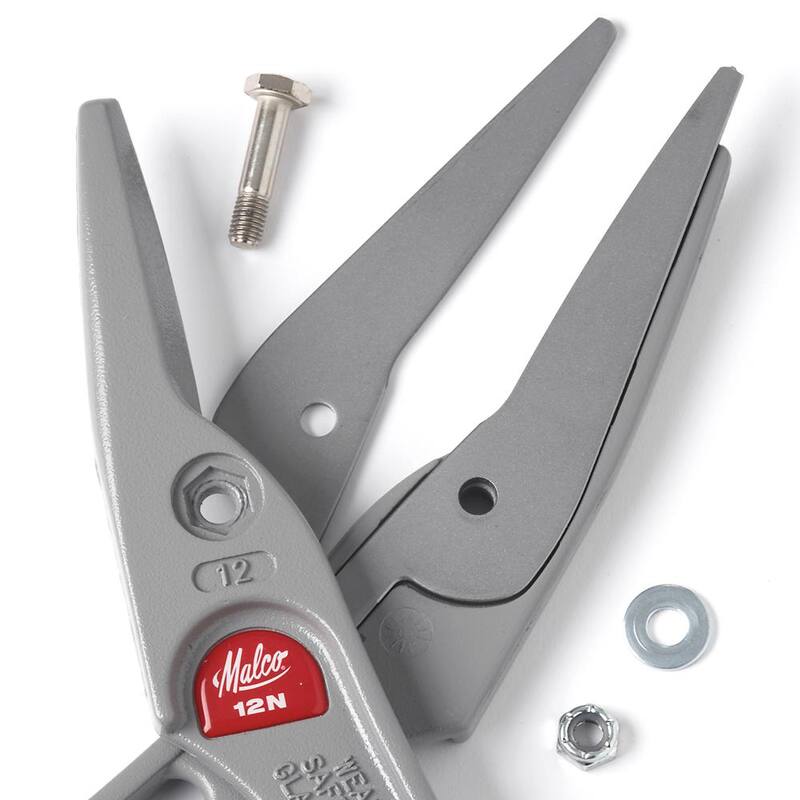Malco 1 in. Straight-Cut Tin Snip - M12TS