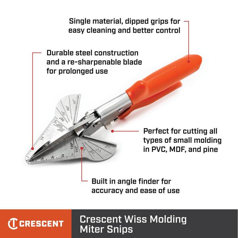 Crescent Wiss 8-1/2 in. Molding Miter Snips - M45RS