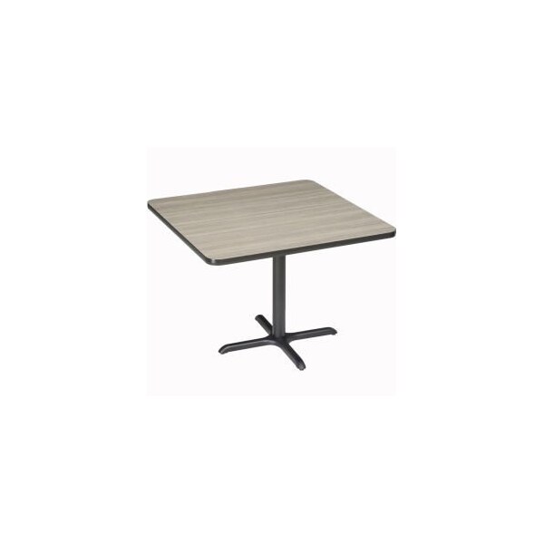 National Public Seating Interion 36" Square Counter Height Restaurant Table, Charcoal - 695807CL