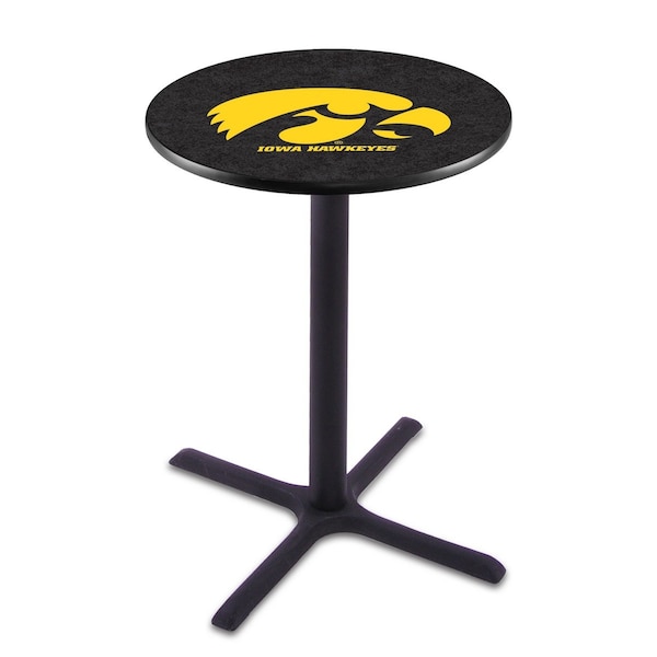 Holland Bar Stool Co 36" Blk Wrinkle Iowa Pub Table - L211B3628IOWAUN