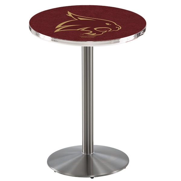 Holland Bar Stool Co 42" Stainless Steel Texas State Pub Table - L214S4228TEXSST