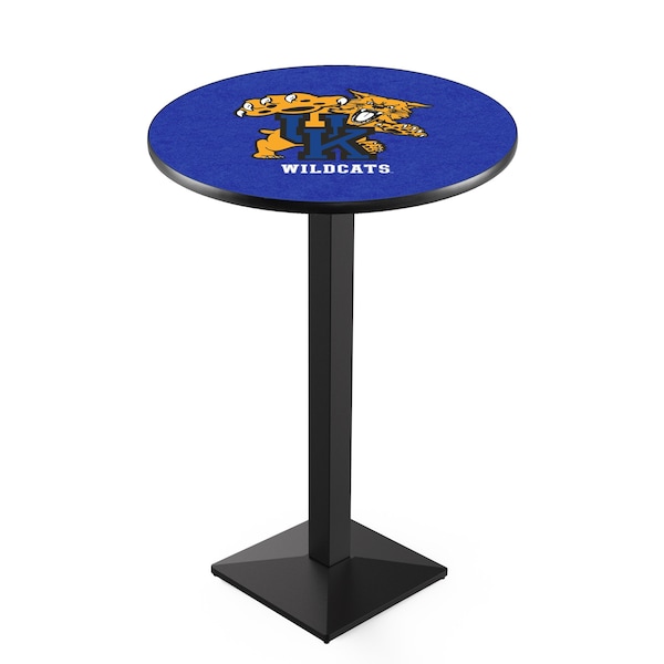 Holland Bar Stool Co 42" Blk Wrinkle Kentucky "Wildcat" Pub Table - L217B4228UKYCAT