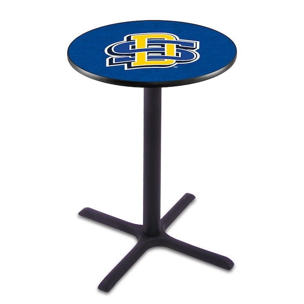 Holland Bar Stool Co 42" Blk Wrinkle South Dakota State Pub Table, 36" dia. Top - L211B4236SDAKST