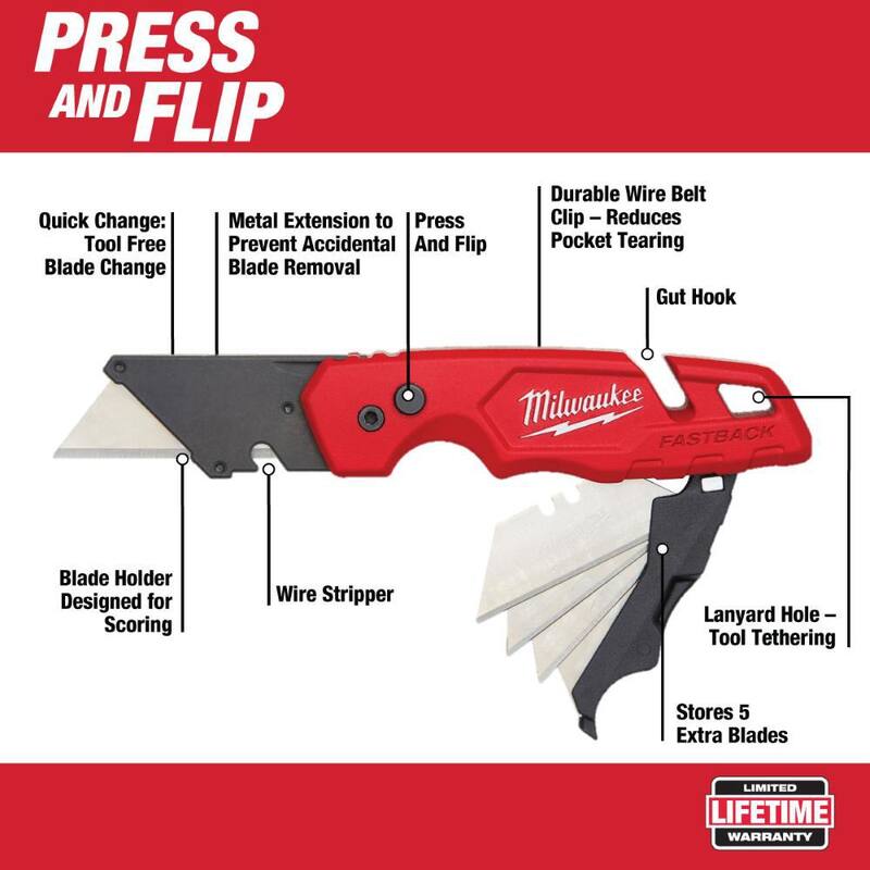 Milwaukee Left, Right and Straight Aviation Snips with Utility Knife's (5-Pack) - 48-22-4533-48-22-1503