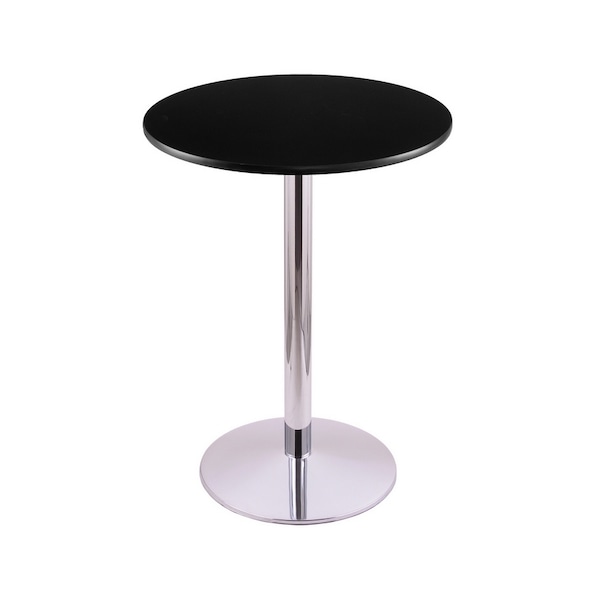 Holland Bar Stool Co 36" 214 Chrome Table, 30" dia. Top - 214-2236CH30R