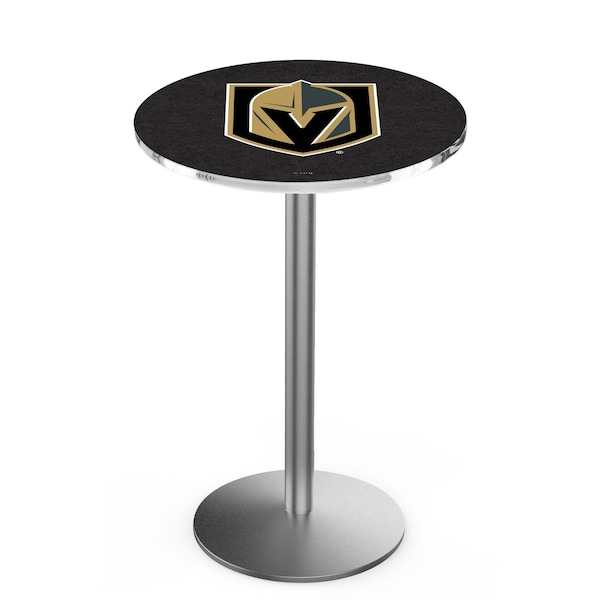 Holland Bar Stool Co 42" Stainless Steel Vegas Golden Knights Pub Table - L214S4236LVGDKN