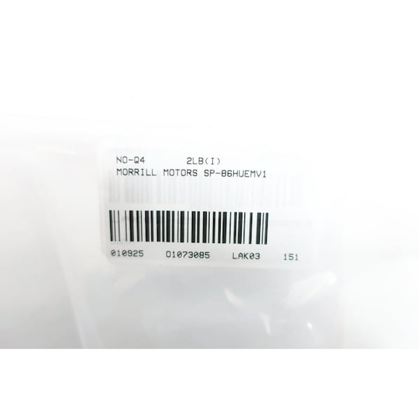 Morrill Motors FAN MOTOR 6W 1550RPM 115V-AC AC MOTOR - SP-86HUEMV1